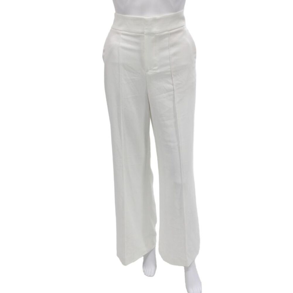 Alice + Olivia Women Dress Pants White Hook & Eye Polyester Size 8